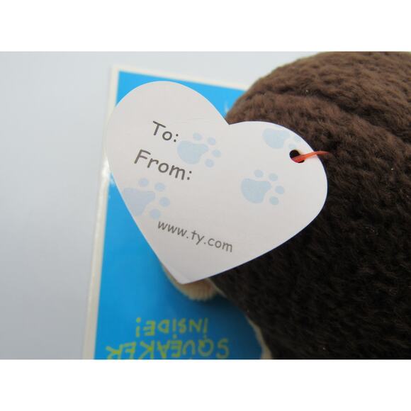 NEW Prickles the Hedgehog Bow Wow Beanies Ty 2006 Squeaker Crinkle 6 Inches - Picture 8 of 12